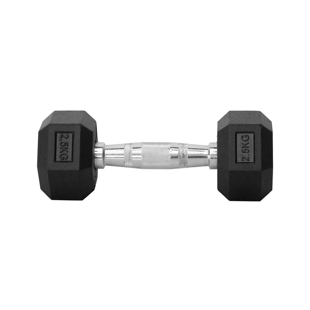 ดัมเบลหกเหลี่ยม หุ้มยาง IRONTEC 2.5 กก. (1 คู่)