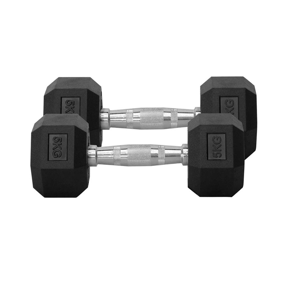 ดัมเบลหกเหลี่ยม หุ้มยาง IRONTEC 5 กก. (1 คู่)