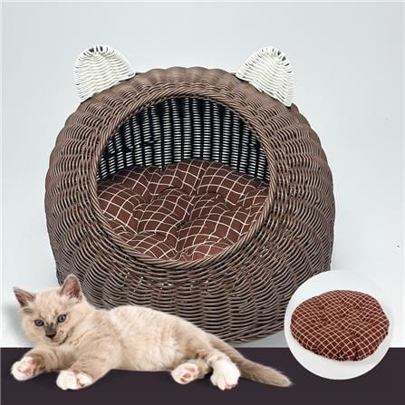 ที่นอนสัตว์เลี้ยง THAI FORWARD 45X44X40 ซม. สีน้ำตาลเข้ม_2