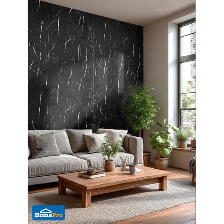 แผ่นตกแต่งผนัง SPC WALL PANEL 122x244 ซม. TARA ลอเรนต์ ดำ_6