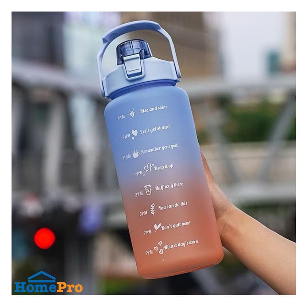 กระบอกน้ำพลาสติก TRITAN HANSEN 2 ลิตร สีฟ้าทูโทน