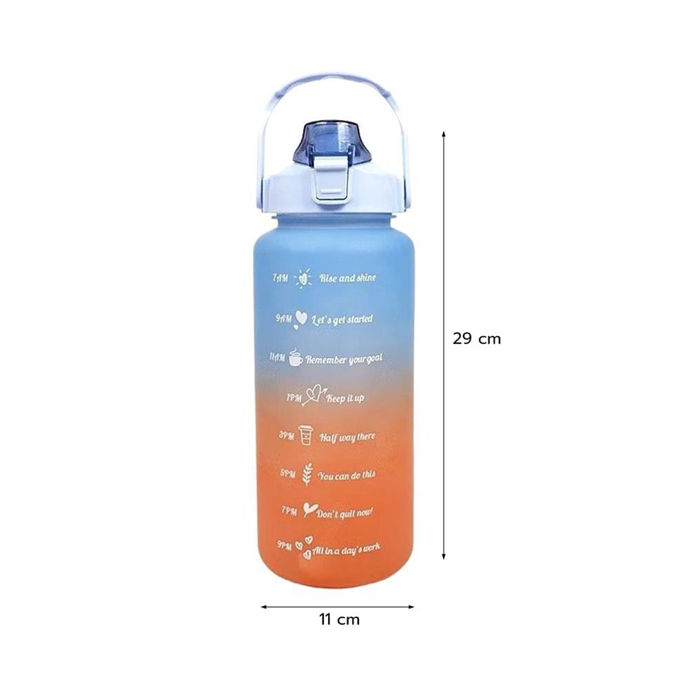 กระบอกน้ำพลาสติก TRITAN HANSEN 2 ลิตร สีฟ้าทูโทน
