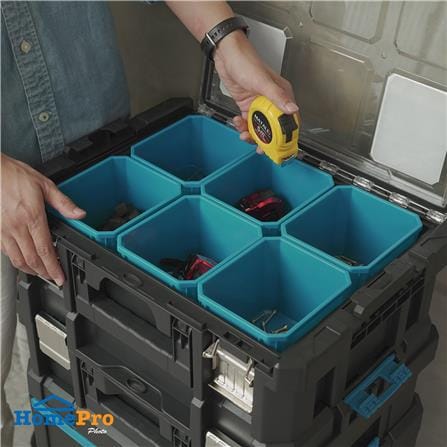 ชุดกล่องเครื่องมือมีล้อ 5IN1 MATALL PRO D51S4A สีดำ/ฟ้า_17