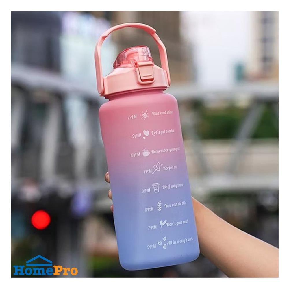 กระบอกน้ำพลาสติก TRITAN HANSEN 2 ลิตร สีชมพูทูโทน