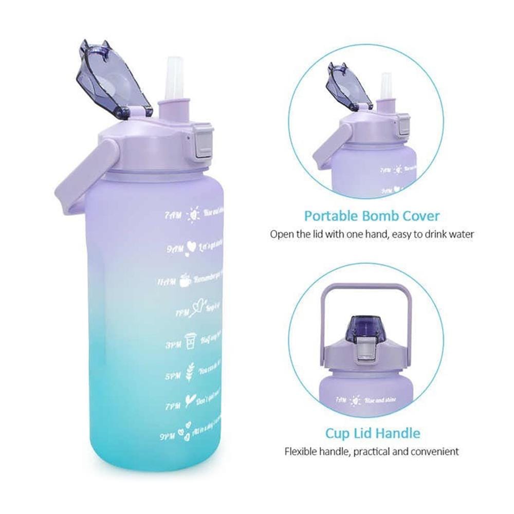 กระบอกน้ำพลาสติก TRITAN HANSEN 2 ลิตร สีชมพูทูโทน