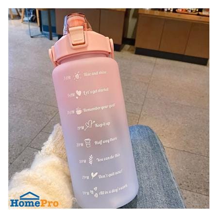 กระบอกน้ำพลาสติก TRITAN HANSEN 2 ลิตร สีชมพูทูโทน_2