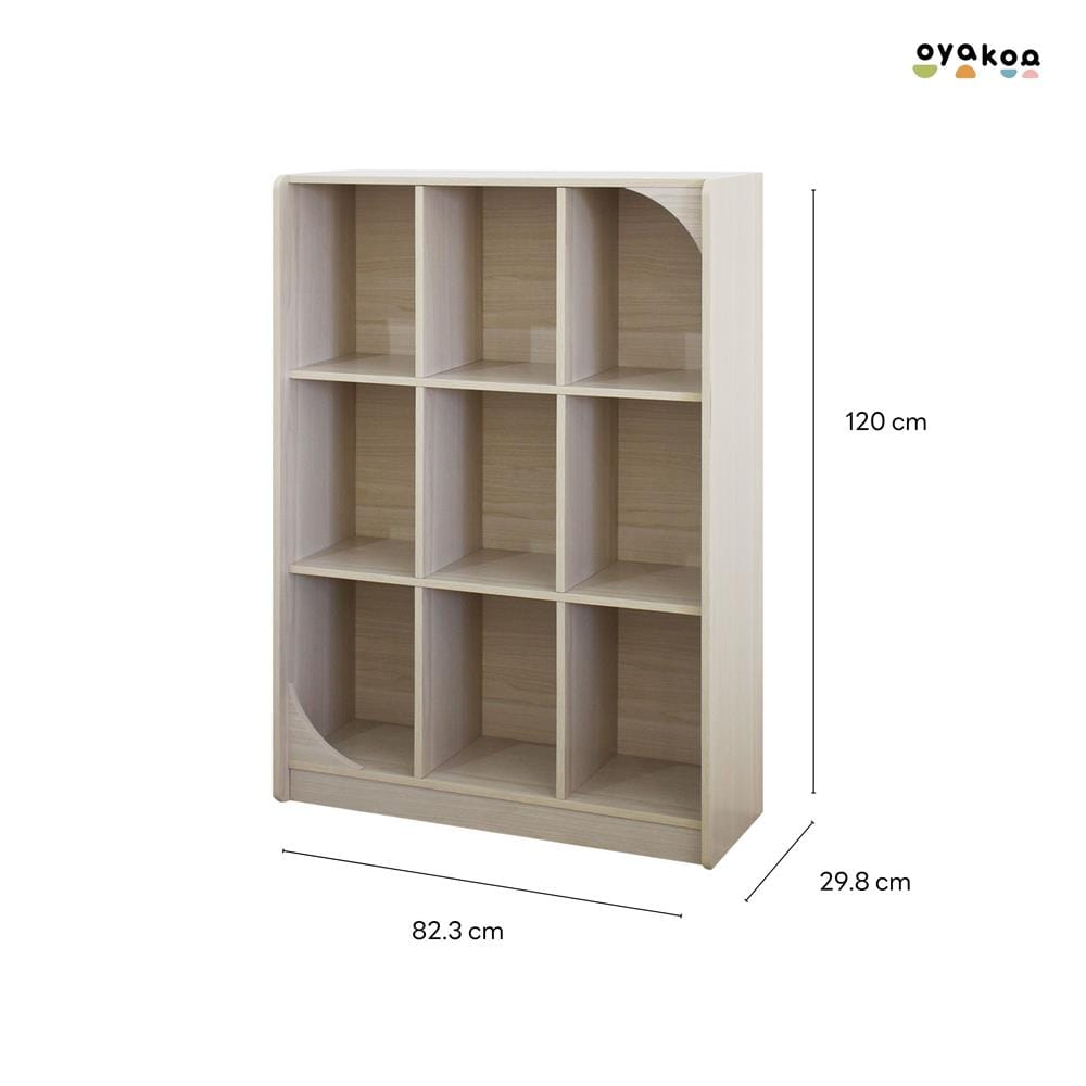 ตู้เก็บของโล่งสำหรับเด็ก 9 ช่อง OYAKOO CHARLIE&rsquo;S CUBE 82.3 ซม. สีไวท์โอ๊ค