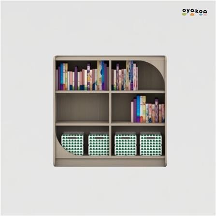 ตู้วางของโล่งสำหรับเด็ก 6 ช่อง OYAKOO CHALIE'S CUBE 82.4 ซม. สีไวท์โอ๊ค_5