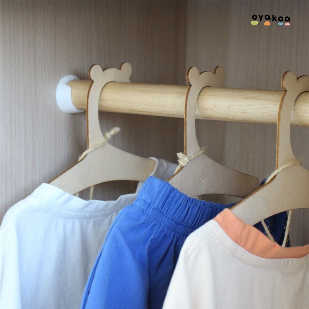 ตู้เสื้อผ้าเด็ก 2 บานเปิด OYAKOO LUNA 83 ซม. สีขาว/ลายไม้