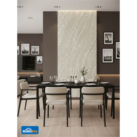 แผ่นตกแต่งผนัง SPC WALL PANEL 122x244 ซม. TARA โอปอล์ ครีม_3