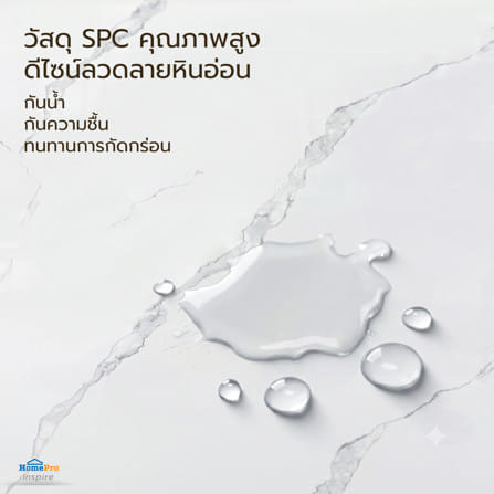 แผ่นตกแต่งผนัง SPC WALL PANEL 122x244 ซม. TARA โอปอล์ ไวท์_9