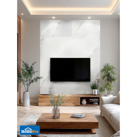 แผ่นตกแต่งผนัง SPC WALL PANEL 122x244 ซม. TARA โอปอล์ ไวท์_6