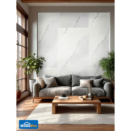 แผ่นตกแต่งผนัง SPC WALL PANEL 122x244 ซม. TARA โอปอล์ ไวท์_7