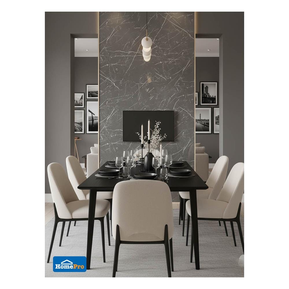 แผ่นตกแต่งผนัง SPC WALL PANEL 122x244 ซม. TARA คาราโตโร่ ดำ