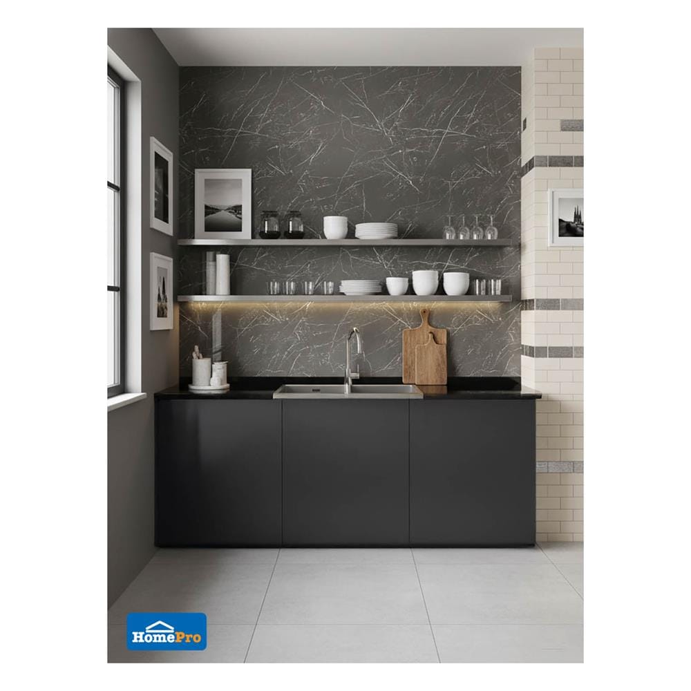 แผ่นตกแต่งผนัง SPC WALL PANEL 122x244 ซม. TARA คาราโตโร่ ดำ