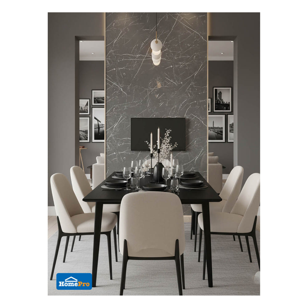 แผ่นตกแต่งผนัง SPC WALL PANEL 122x244 ซม. TARA คาราโตโร่ ดำ