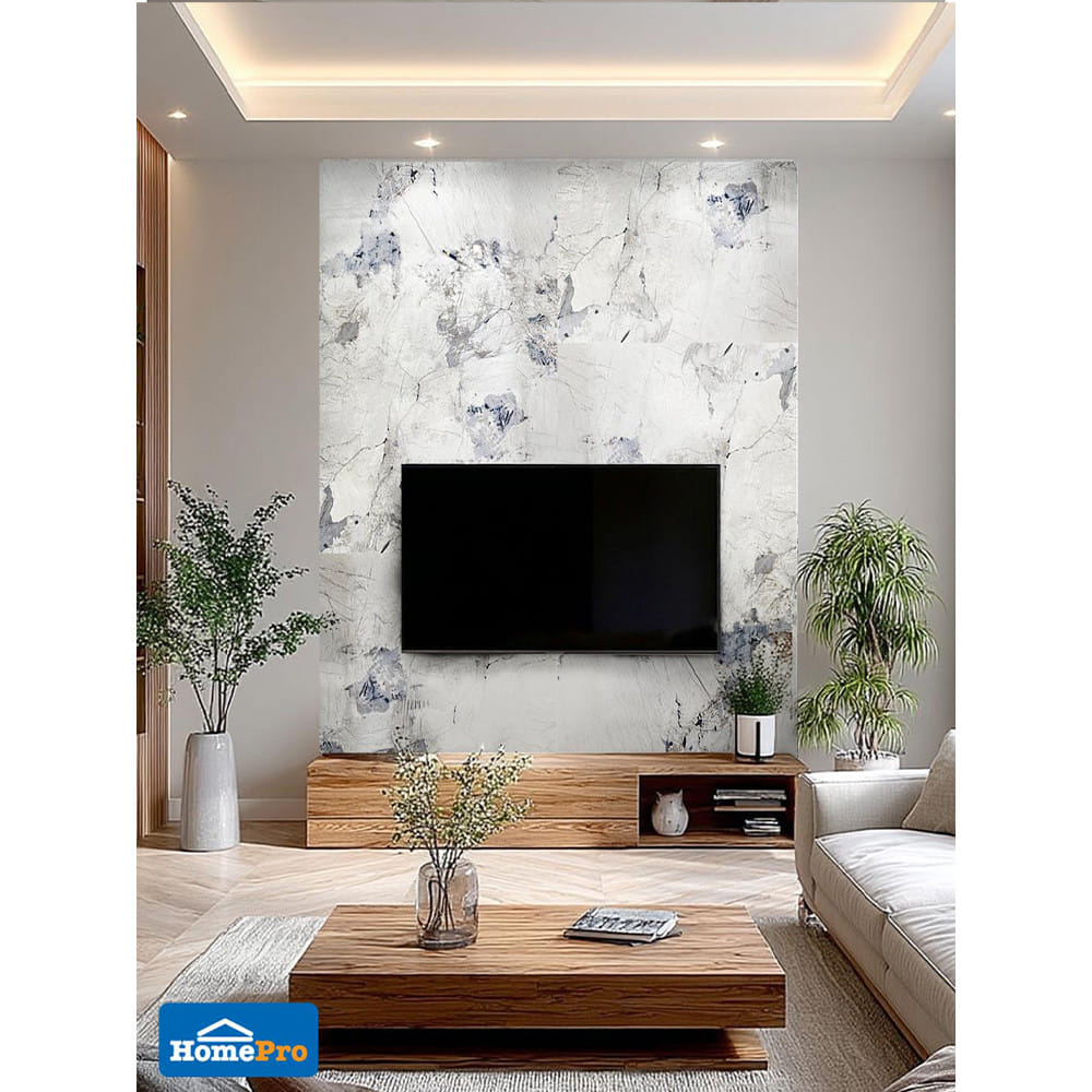 แผ่นตกแต่งผนัง SPC WALL PANEL 120x244 ซม. TARA ซิก้า ไวท์