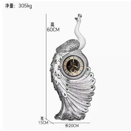นาฬิกาตั้งโต๊ะ INTERY CT215C048_04 23.62X7.87 นิ้ว สีเงิน_7