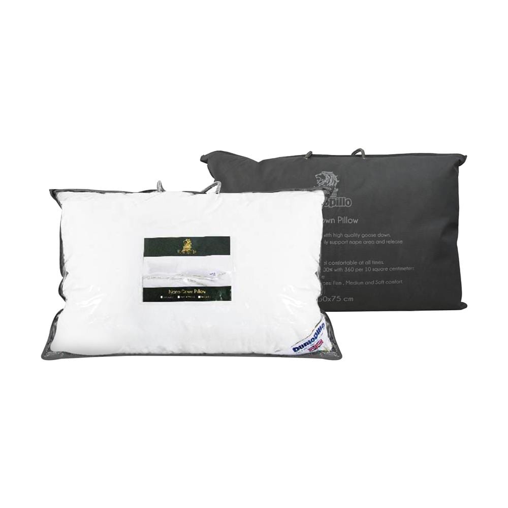 หมอนหนุน DUNLOPILLO NANO DOWN SOFT 50x75 ซม.สีขาว