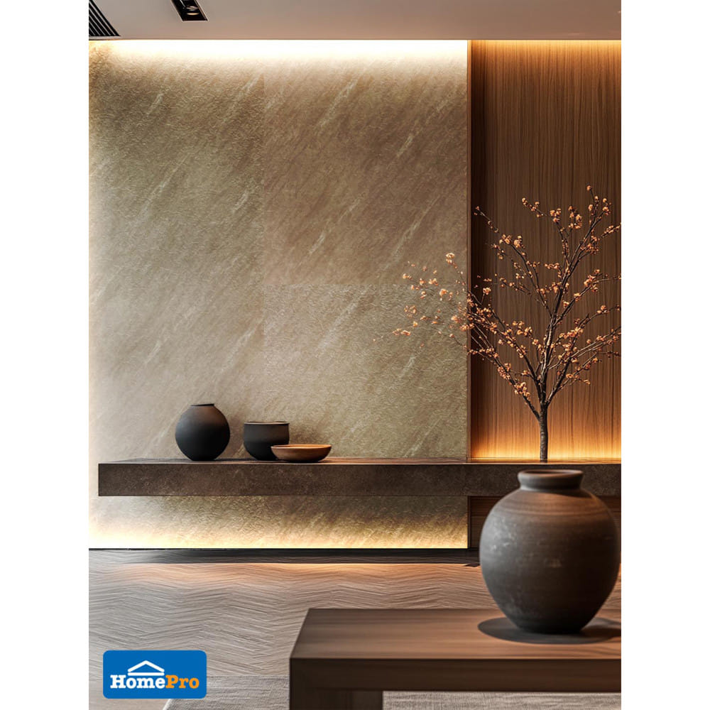 แผ่นตกแต่งผนัง SPC WALL PANEL 120x244 ซม. TARA ไอโวรี่