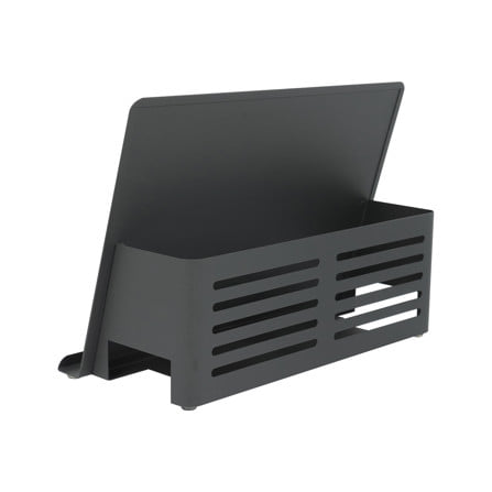 ที่วางแท็บเล็ตพร้อมเก็บปลั๊กไฟ STACKO TIDY 30X13X21 ซม. สีเทา_3
