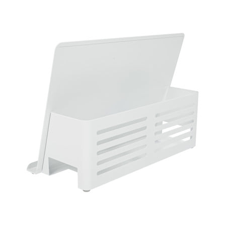 ที่วางแท็บเล็ตพร้อมเก็บปลั๊กไฟ STACKO TIDY 30X13X21 ซม. สีขาว_3