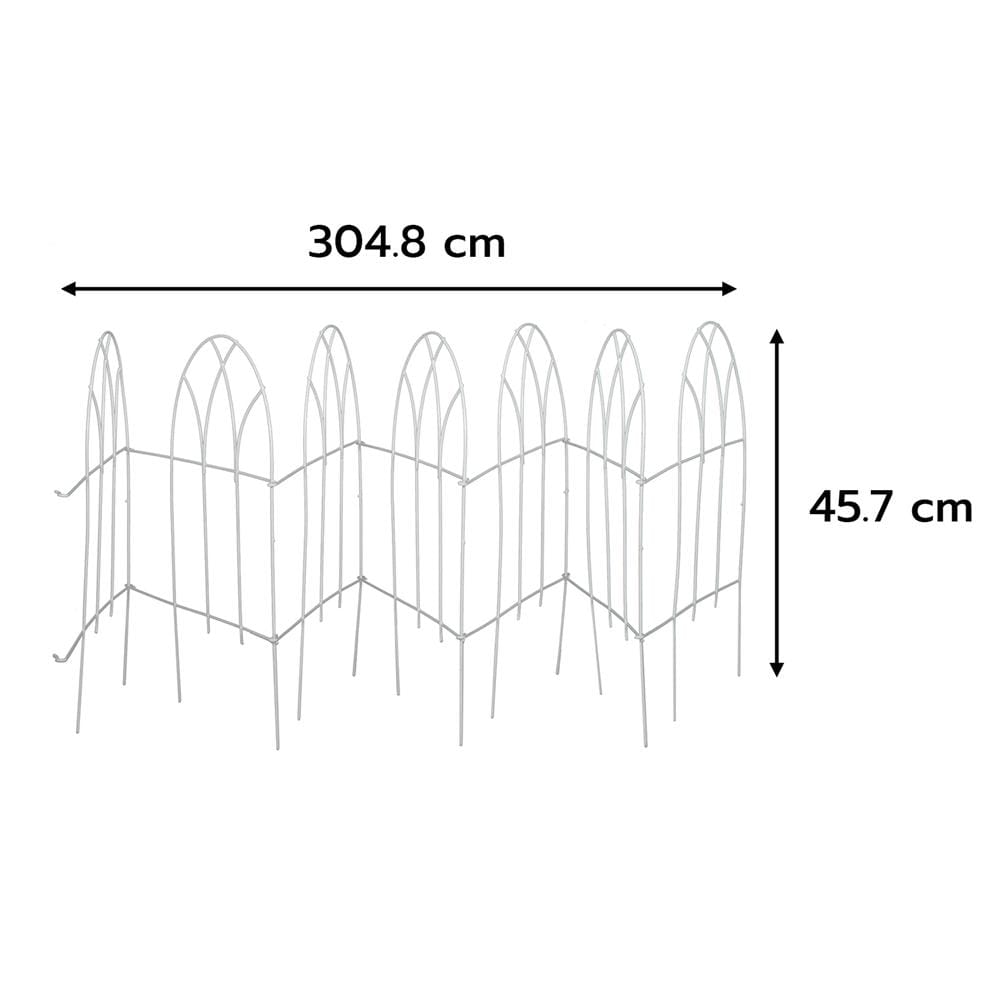 รั้วเหล็กเคลือบ PVC SPRING GB002 สีขาว