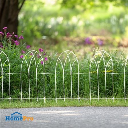 รั้วเหล็กเคลือบ PVC SPRING GB002 สีขาว_0