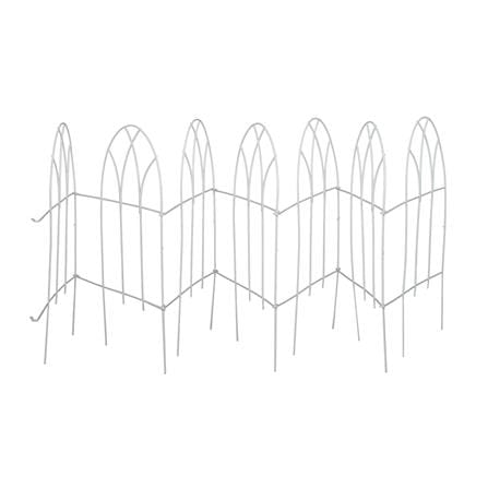 รั้วเหล็กเคลือบ PVC SPRING GB002 สีขาว_2