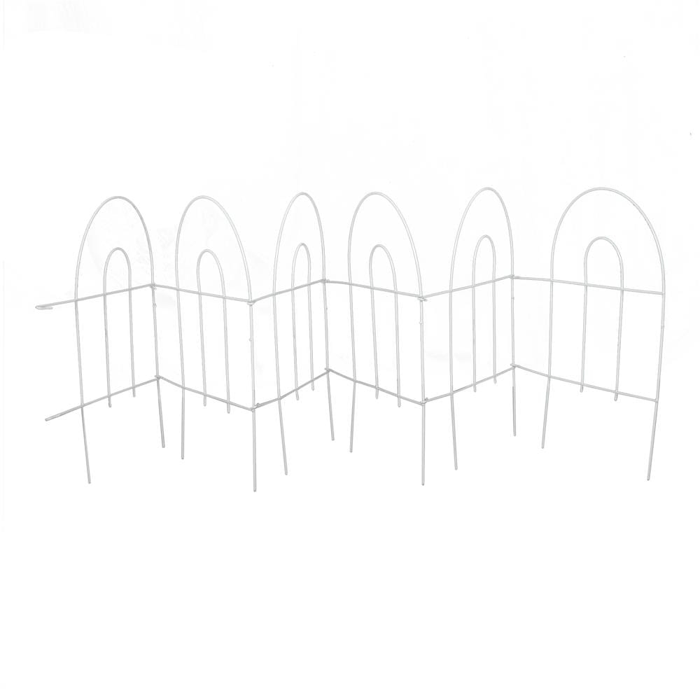 รั้วเหล็กเคลือบ PVC SPRING 51808 สีขาว