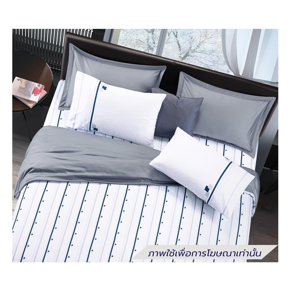 ชุดผ้าปูที่นอน 6 ฟุต (ชุด 7 ชิ้น) SANTAS COTTON USA BEACHHOUSE WH