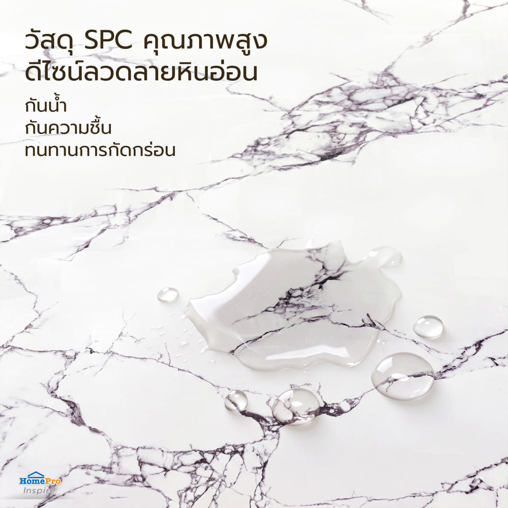 แผ่นตกแต่งผนัง SPC WALL PANEL 122x244 ซม. TARA วาเนโต ไวท์