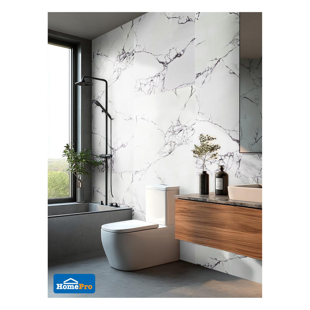 แผ่นตกแต่งผนัง SPC WALL PANEL 122x244 ซม. TARA วาเนโต ไวท์