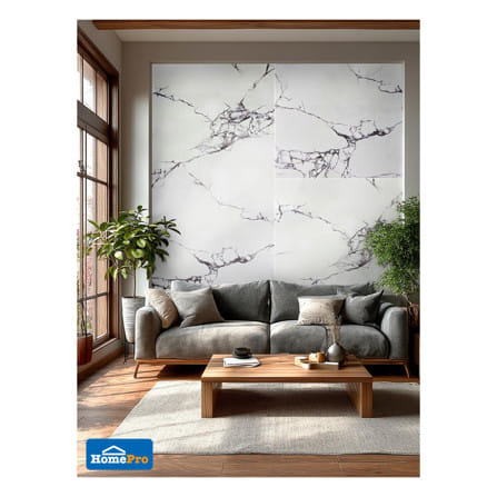 แผ่นตกแต่งผนัง SPC WALL PANEL 122x244 ซม. TARA วาเนโต ไวท์_2