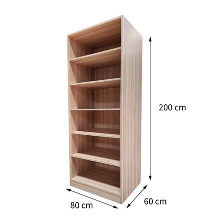 ชั้นวางของทึบ 6 ชั้น FURDINI KEEPER 80 ซม. สี PINE OAK_4