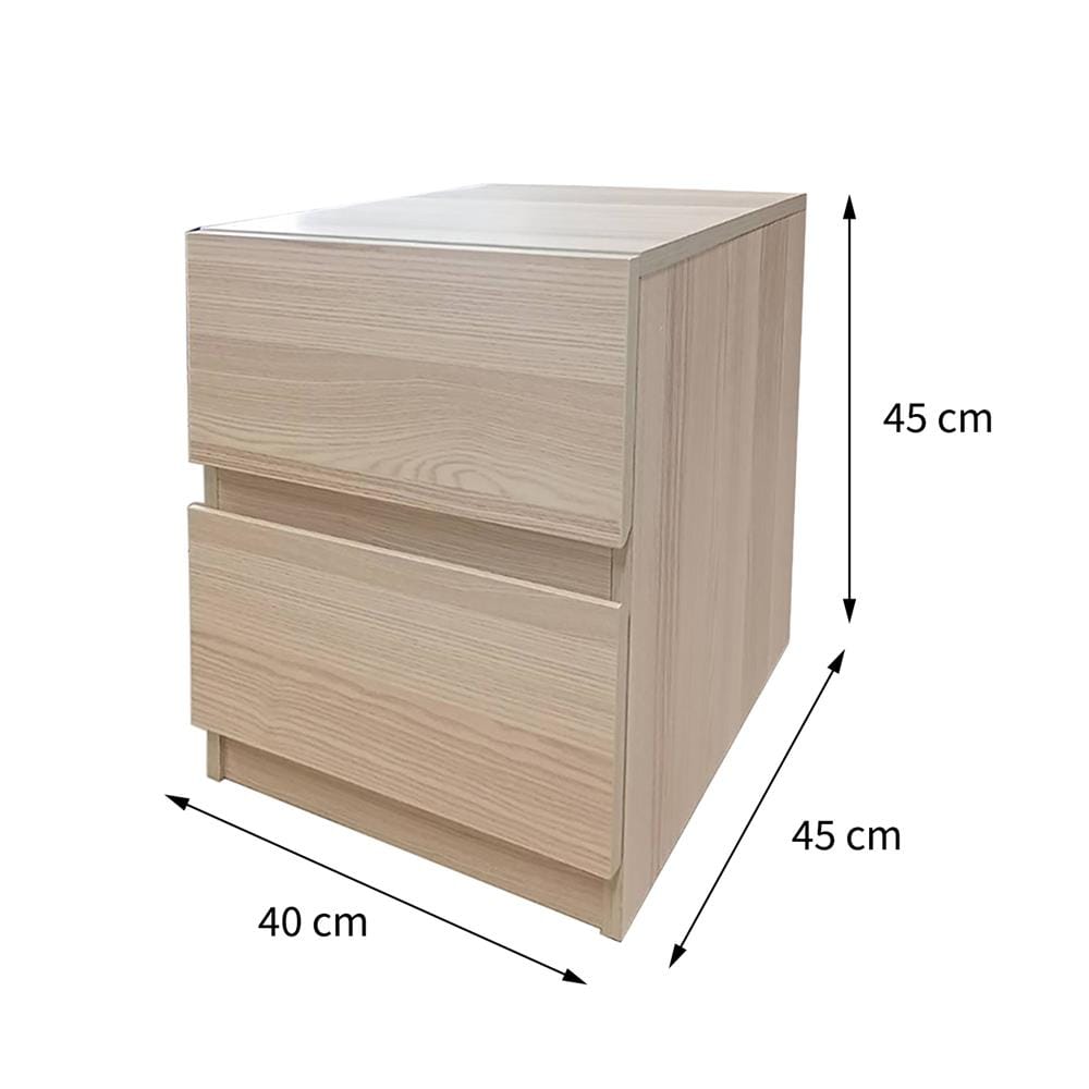 ตู้ข้างเตียง FURDINI BRICK 40 ซม. สี PINE OAK