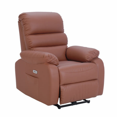 เก้าอี้ปรับนอนไฟฟ้า FURDINI JASPER สีน้ำตาลเข้ม_2