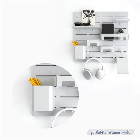 กล่องเหล็กใส่ของ SPACEMAKER 9.9X9X14.2 ซม. สีเทา_2