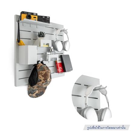 ที่แขวนของเหล็ก SPACEMAKER 4.4X8.4X4.5 ซม. สีเทา_2