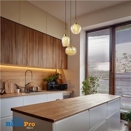 ไฟช่อ CARINI P249181-3R สีน้ำตาล/ดำ/ทอง 3 หัว_2