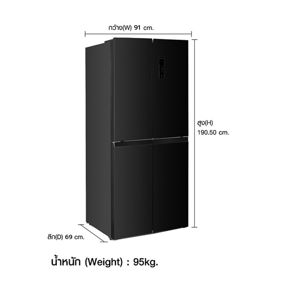 ตู้เย็น MULTI DOOR BEKO GNO52251HFSKTH 18.4 คิว สีดำ