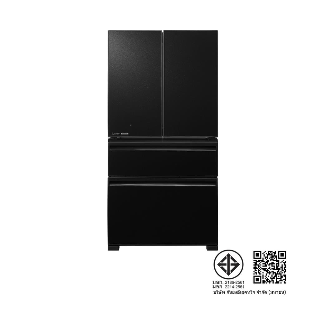 ตู้เย็น MULTI DOOR MITSUBISHI MR-LX60EY-GBK 19.9 คิว กระจกดำ