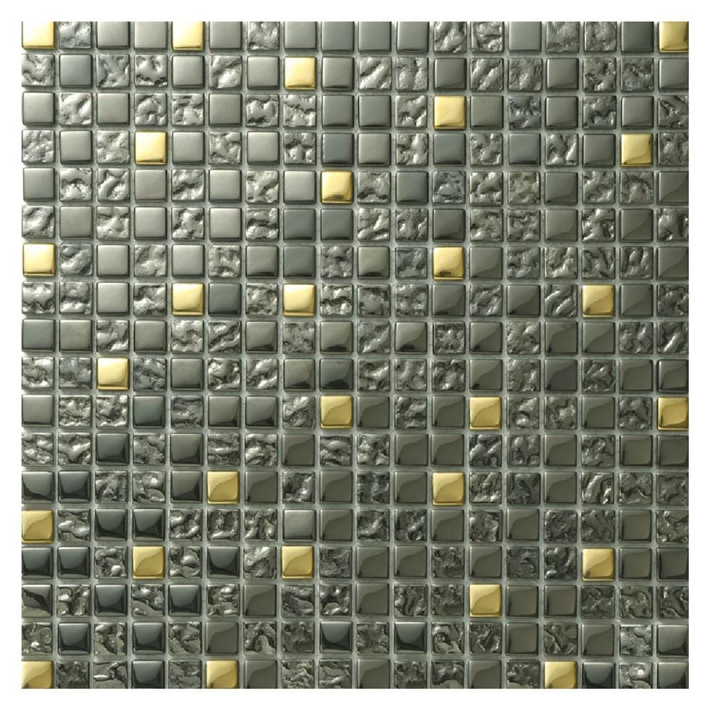 โมเสคแก้ว 30x30 ซม. DURAGRES แบล็ค โกล์ด กลาส เน็ต