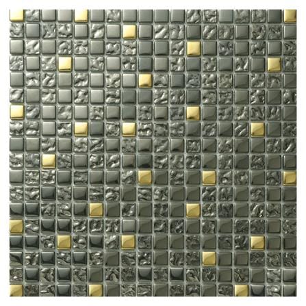 โมเสคแก้ว 30x30 ซม. DURAGRES แบล็ค โกล์ด กลาส เน็ต