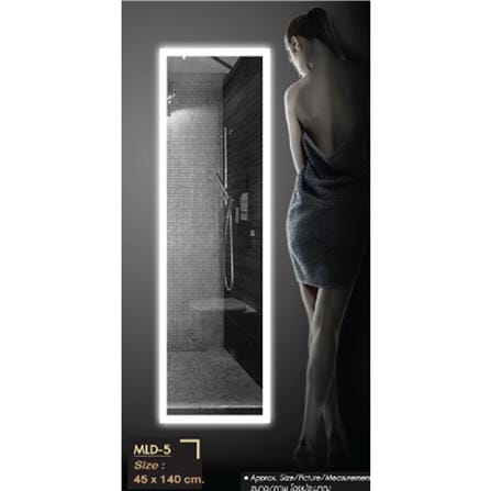 กระจกเงาตกแต่ง LED WSP MLD-5 45x140 ซม. สีเงิน_4