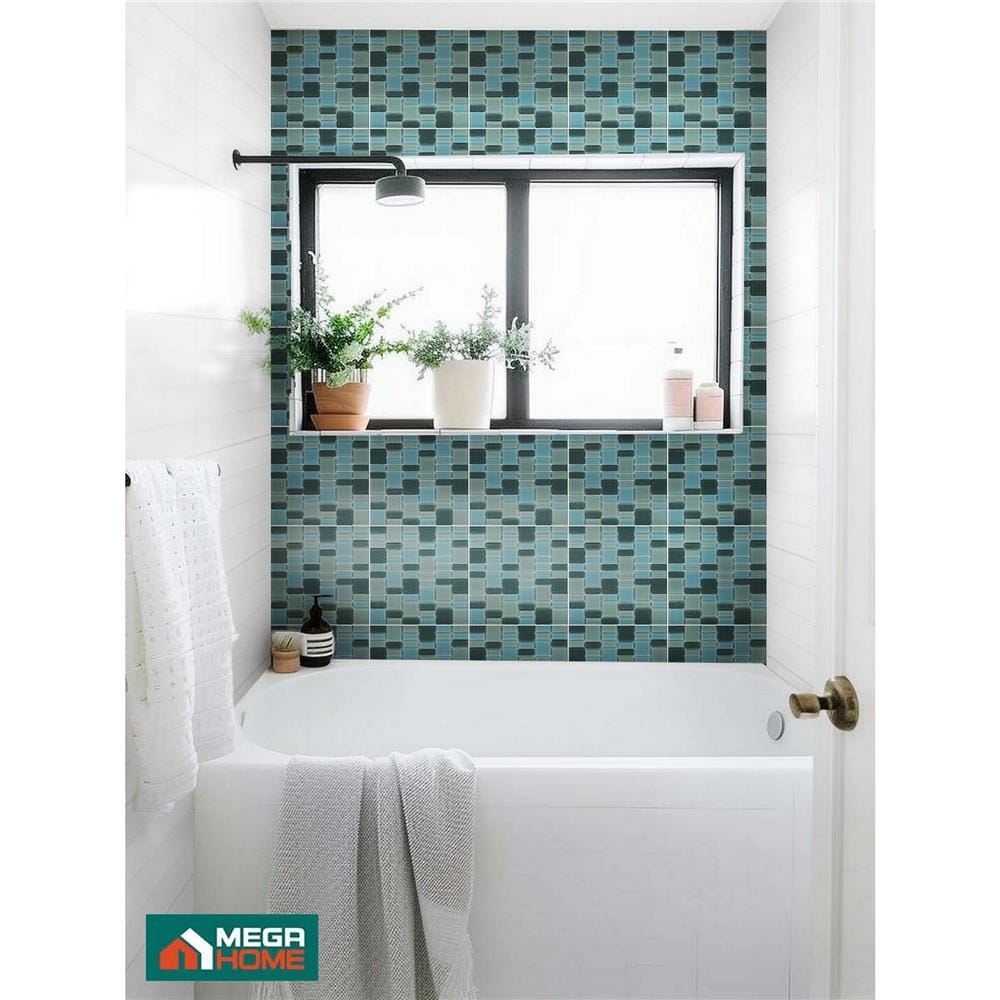 โมเสคแก้ว 30x30 ซม. DURAGRES สโมคกี้ เทา