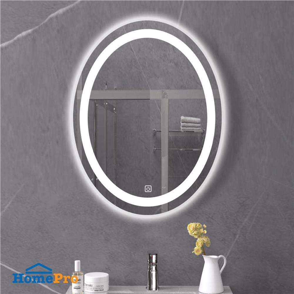 กระจกเงาตกแต่ง LED WSP MLD-7 60x80 ซม. สีเงิน