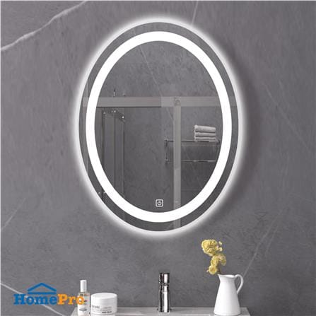 กระจกเงาตกแต่ง LED WSP MLD-7 60x80 ซม. สีเงิน_1