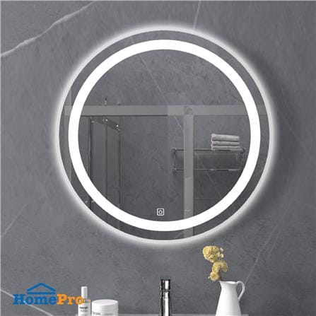 กระจกเงาตกแต่ง LED WSP MLD-6 80x80 ซม. สีเงิน_1