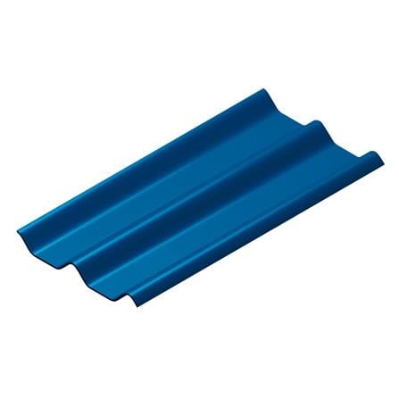กระเบื้องหลังคา ลอนคู่ DURAONE 50x120x0.5 ซม. สีน้ำเงินวาสนา_0